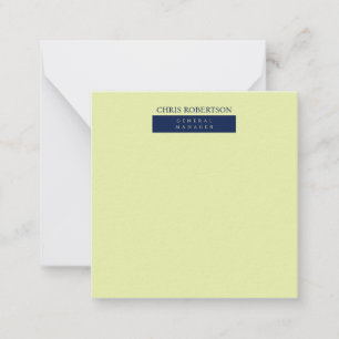 Tarjeta Pequeña Minimalista Moderno Plano