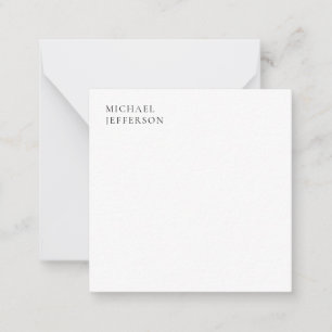 Tarjeta Pequeña Minimalista moderno simple negro y blanco