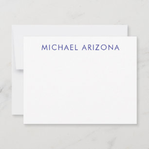 Tarjeta Pequeña Minimalista Moderno Simple Plano Nombre Propio