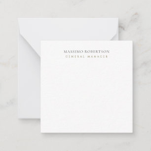Tarjeta Pequeña Minimalista Plano Moderno