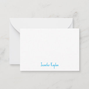 Tarjeta Pequeña Minimalista Profesional Casual Letra a Mano Llana