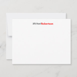 Tarjeta Pequeña Minimalista profesional moderno