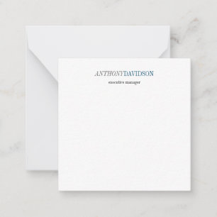 Tarjeta Pequeña Minimalista profesional moderno