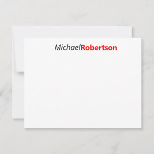 Tarjeta Pequeña Minimalista profesional moderno