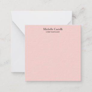 Tarjeta Pequeña Minimalista Profesional Único Clásico Pastel