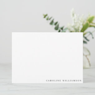 Tarjeta Pequeña Minimalista y elegante tipografía negra personaliz