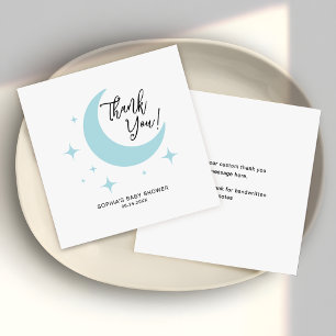 Tarjeta Pequeña Minimalistas estrellas de la luna en Baby Shower p