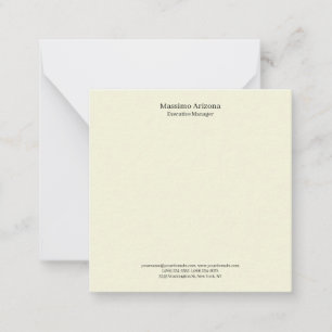 Tarjeta Pequeña Mínimo moderno profesional simple beige
