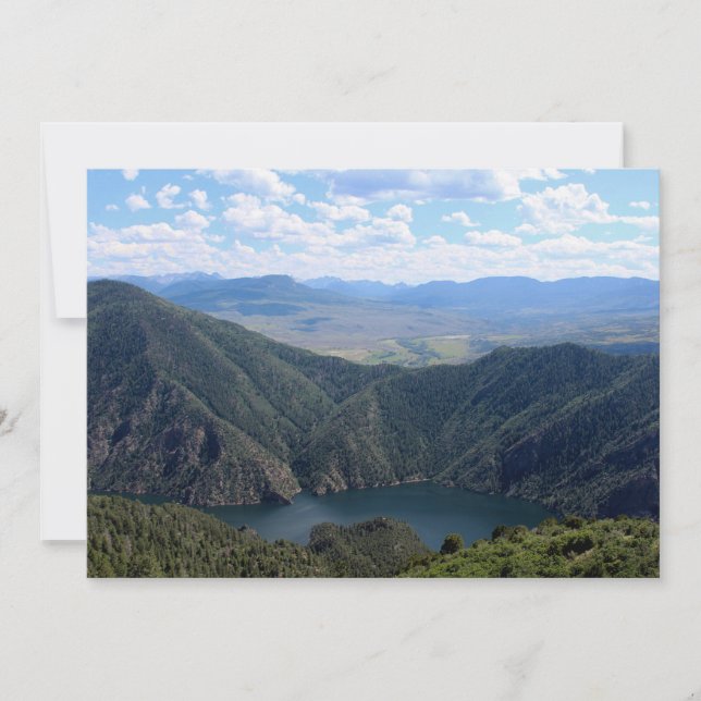 Tarjeta Pequeña Mirando hacia abajo el cañón (Anverso)