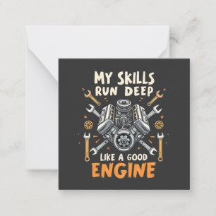 Tarjeta Pequeña Mis habilidades corren profundamente como un buen 