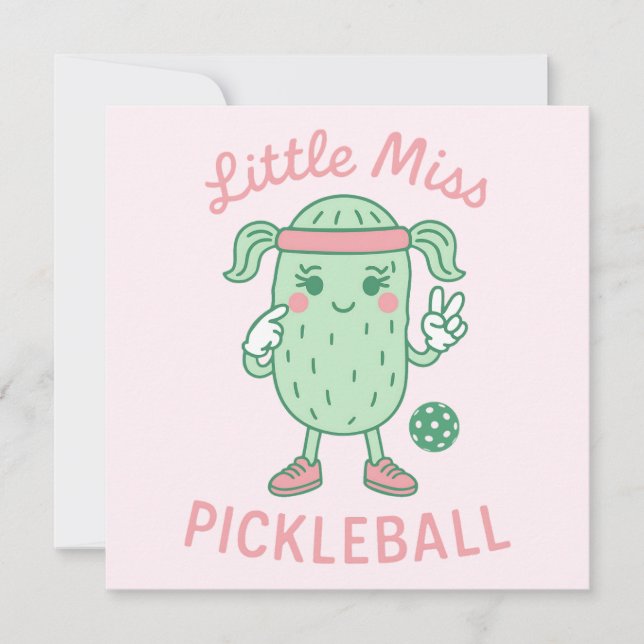 Tarjeta Pequeña Miss Pickleball (Anverso)