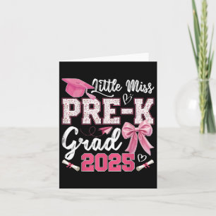 Tarjeta Pequeña Miss Pre-k Grad 2025 Coquette Preschool Gr