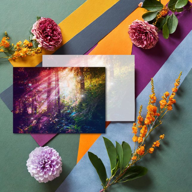 Tarjeta Pequeña Mítico arcoiris para bosques artesanales (Subido por el creador)