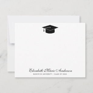 Tarjeta Pequeña Moda Clásica Clase de Graduación de Grado de Gradu
