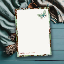 Tarjeta Pequeña Moda Desierto Retro Mariposa Jardín Baby Shower