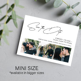 Tarjeta Pequeña Moda foto foto del guión matrimonio MINI SIZE guar