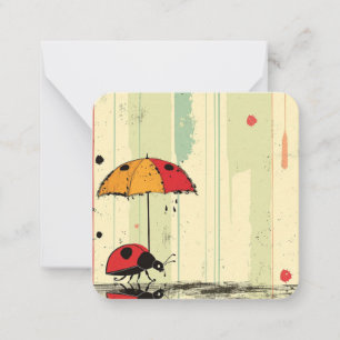 Tarjeta Pequeña Moda moderna de Ladybug