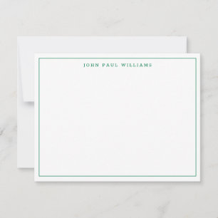 Tarjeta Pequeña Moda verde forestal profesional moderna frontera