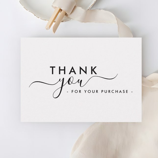 Tarjeta Pequeña Modern Branded Business Thank You (Subido por el creador)