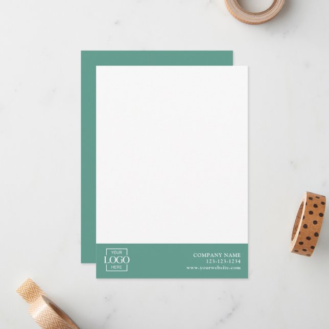 Tarjeta Pequeña Modern Simple Business Logo Professional Editable (Anverso/Reverso In Situ)
