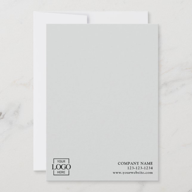 Tarjeta Pequeña Modern Simple Business Logo Professional Editable (Anverso)