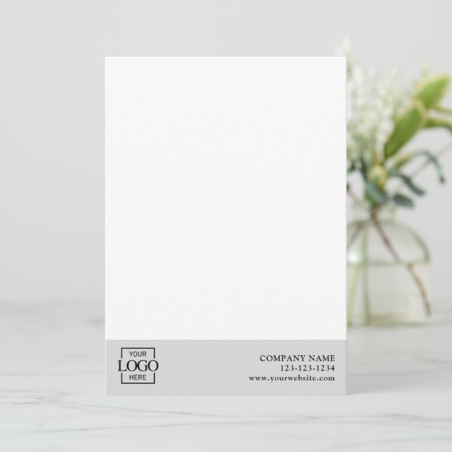 Tarjeta Pequeña Modern Simple Business Logo Professional Editable (Anverso de pie)