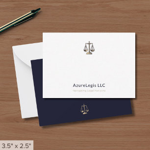Tarjeta Pequeña Moderna escala de justicia Minimalista legal