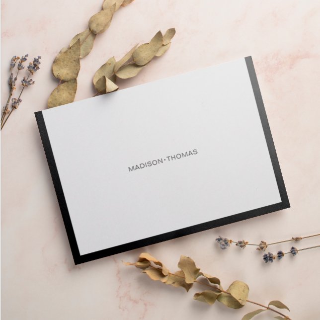 Tarjeta Pequeña Moderna Moda Estacionamiento de borde negro (Subido por el creador)