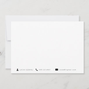 Tarjeta Pequeña Moderna Stationery de negocios de iconos esenciale
