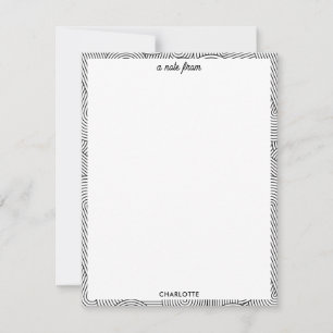 Tarjeta Pequeña Moderno Geométrico de Mediana Edad Arco Blanco Neg