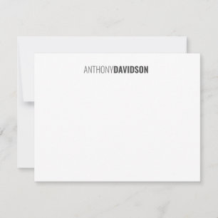 Tarjeta Pequeña Moderno Minimalista elegante profesional