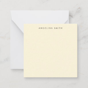 Tarjeta Pequeña Moderno Minimalista Plano Simple Color Maíz