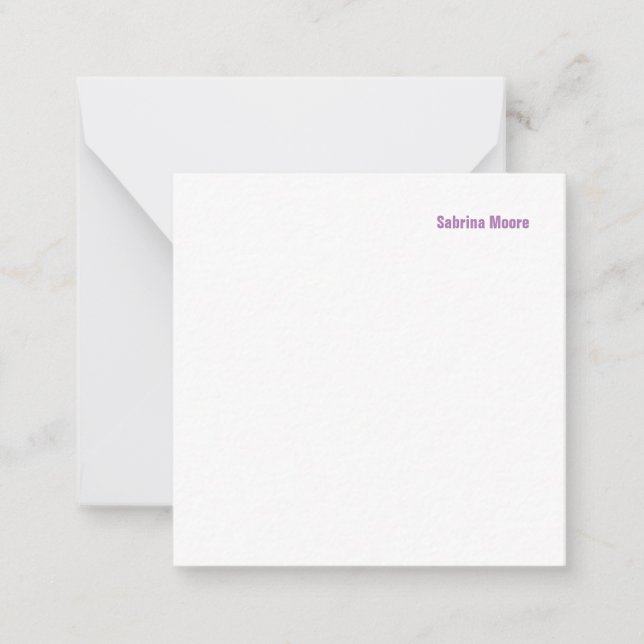 Tarjeta Pequeña Moderno profesional Minimalista (Anverso)
