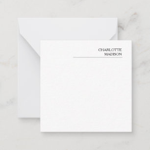 Tarjeta Pequeña Moderno Simple Blanco Minimalista Sencillo
