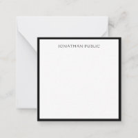 Moderno y elegante borde negro Minimalista simple