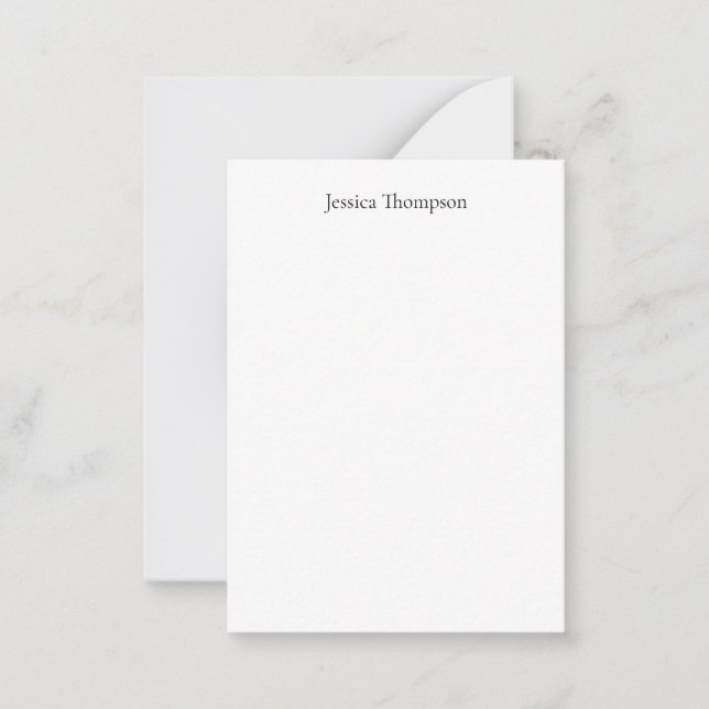 Tarjeta Pequeña Moderno y elegante, sencillo profesional (Anverso)