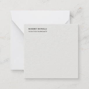 Tarjeta Pequeña Moderno y exclusivo estilo Platino Gris Minimalist