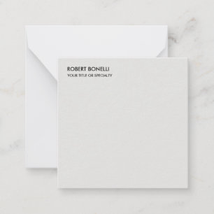 Tarjeta Pequeña Moderno y exclusivo estilo Platino Gris Minimalist