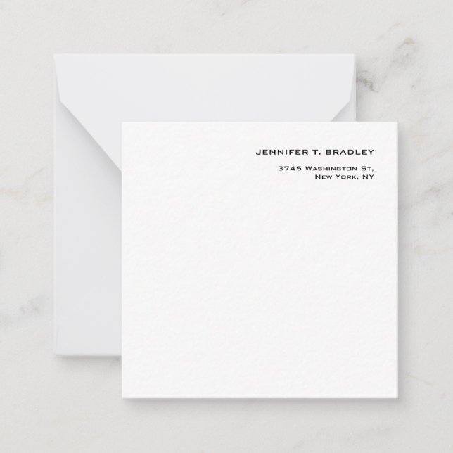 Tarjeta Pequeña Moderno y sencillo minimalista (Anverso)