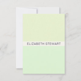 Tarjeta Pequeña Moderno y sencillo profesional verde claro