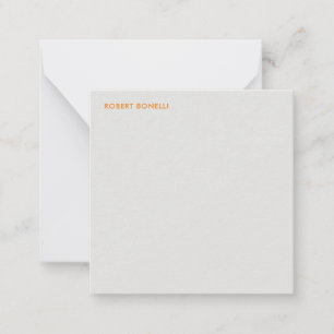 Tarjeta Pequeña Moderno y único gris platino Minimalista