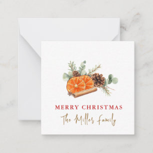 Tarjeta Pequeña Modernos Navidades en la vegetación acuática
