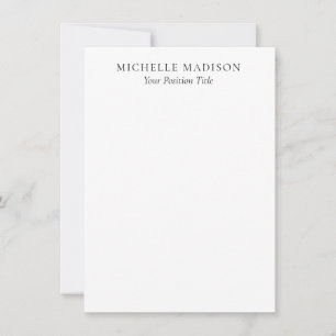 Tarjeta Pequeña Modo de nombre propio minimalista de moda profesio
