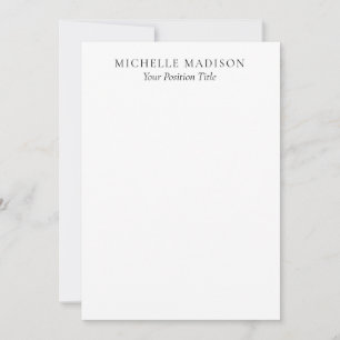 Tarjeta Pequeña Modo de nombre propio minimalista profesional de m
