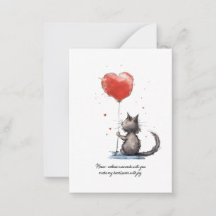 Tarjeta Pequeña Momentos de Corazón Perfecto   Amor Maravilloso