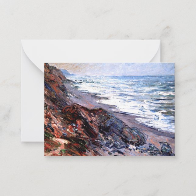 Tarjeta Pequeña Monet - El mar de Pourville (Anverso)