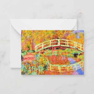 Tarjeta Pequeña Monet - El puente japonés en Giverny