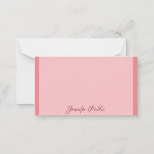 Tarjeta Pequeña Monograma de guión manuscrito de Personalizado de