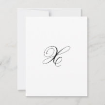 Monograma de guión personalizado "X"