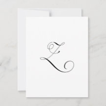 Monograma de guión personalizado "Z"